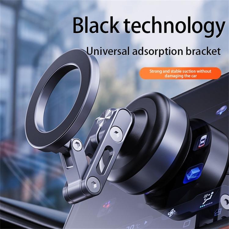 X93 360 Degree Rotation Electric Vacuum Suction Cup Aluminum Alloy Magnetic Car Cellphone Mount, X93 (Black), X93 (Grey)