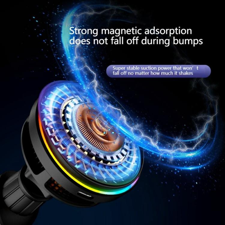 S32 Fast Charging Car Phone Holder 15W Semiconductor Cooling Magnetic Car Wireless Charger, S32