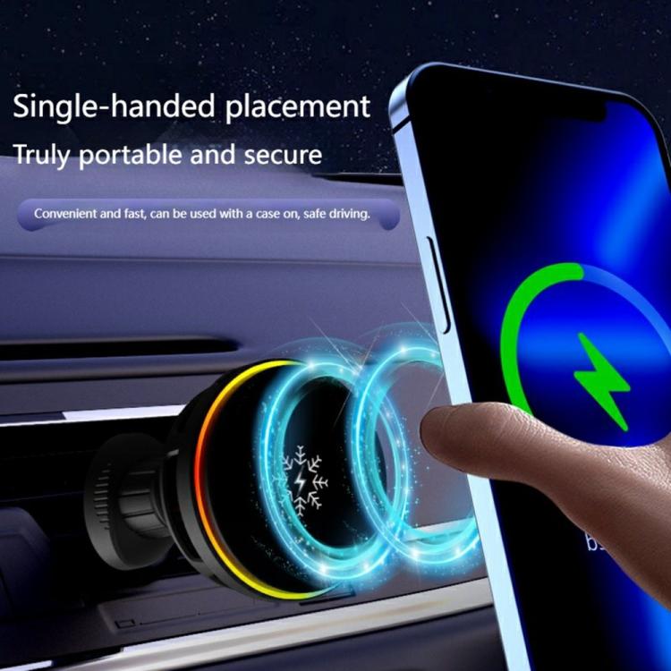 S32 Fast Charging Car Phone Holder 15W Semiconductor Cooling Magnetic Car Wireless Charger, S32