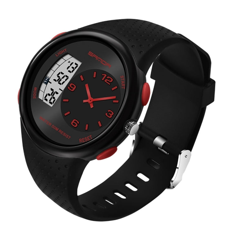 SANDA 763 Men Waterproof Student Watch Explosive Fashion Multi Functional Night light Outdoor Sports Personality Electronic Wrist Watch