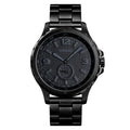 Skmei 1513 Fashion Trendy Steel Band Quartz Watch Mens Waterproof Leisure Watch, Skmei 1513 Steel Band Watch (Black)