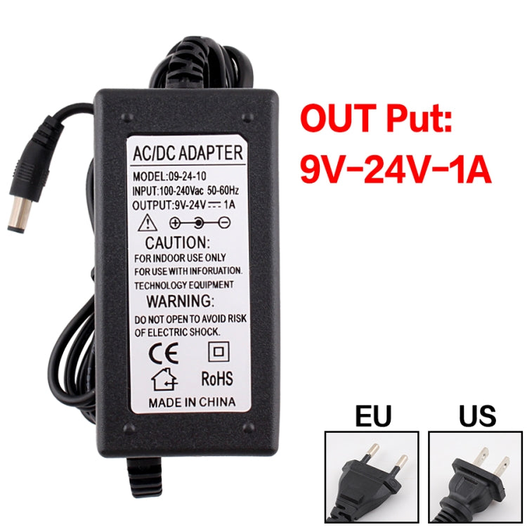 AC To DC Adjustable Voltage Power Adapter Universal Power Supply Display Screen Power Switching Charger, US 3V-12V 2A, EU 3V-12V 2A, US 9V-24V 1A, EU 9V-24V 1A, US 3-24V 1A, EU 3-24V 1A