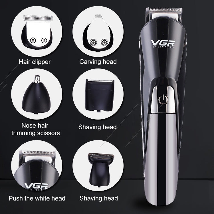 VGR V-012 5W 6 in 1 Electric Hair Clipper, Plug Type: EU Plug, V-012