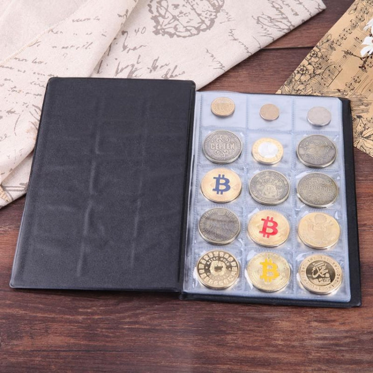 PU Leather Russian Cover 150 Coins Collection Album Holder Book