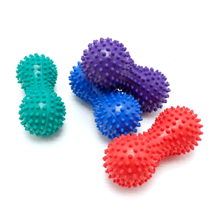 Peanut Shape Relieve Muscle Pain PVC Spike Massage Ball, Peanut Shape PVC Massage Ball(Blue), Peanut Shape PVC Massage Ball(Green), Peanut Shape PVC Massage Ball(Red), Peanut Shape PVC Massage Ball(Purple)