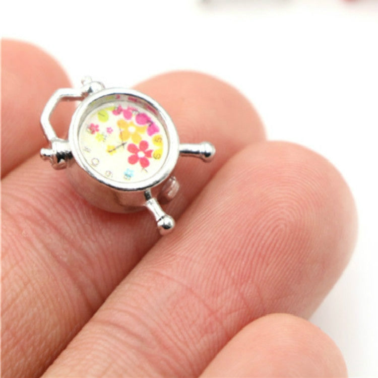 Dollhouse Bedroom Living Room Accessories Mini Alarm Clock, Random Dial Style Delivery