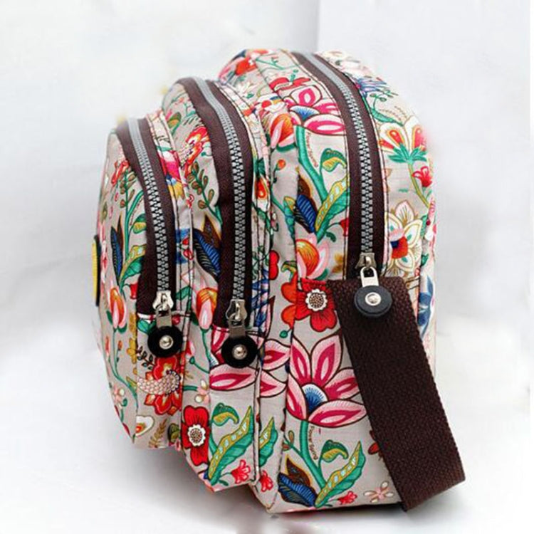 Women Shoulder Bag Waterproof Nylon Handbag Multilayer Crossbody Bag