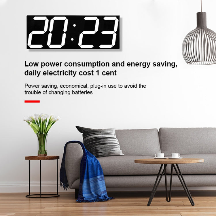 LED Digital Clock Living Room Wall Clock Creative WIFI Clock US Plug, 4 Bit WIFI Hollow White, 4 Bit WIFI Hollow Red, 4 Bit WIFI Sealed Box White
