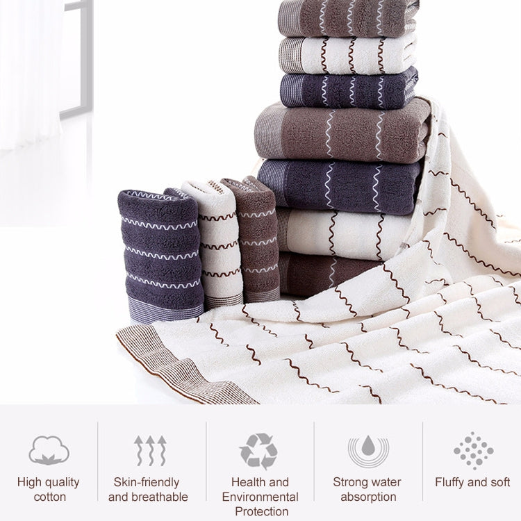 32-strand Cotton Wave Absorbent and Durable Bath Towel