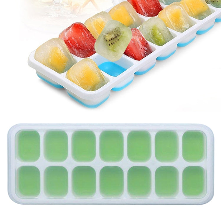 14 Grid Silicone Ice Grid Household Square Ice Grid Silicone Mold With Lid, 14 Grid(Green), 14 Grid(Blue), 14 Grid(Pink), 14 Grid(Yellow)