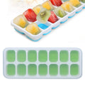 14 Grid Silicone Ice Grid Household Square Ice Grid Silicone Mold With Lid, 14 Grid(Green), 14 Grid(Blue), 14 Grid(Pink), 14 Grid(Yellow)
