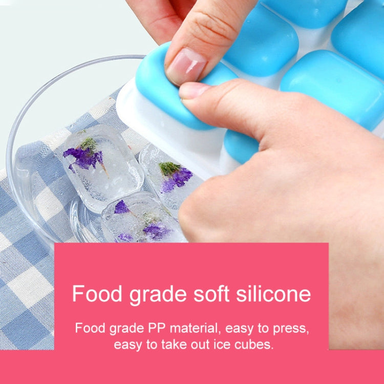 14 Grid Silicone Ice Grid Household Square Ice Grid Silicone Mold With Lid, 14 Grid(Green), 14 Grid(Blue), 14 Grid(Pink), 14 Grid(Yellow)