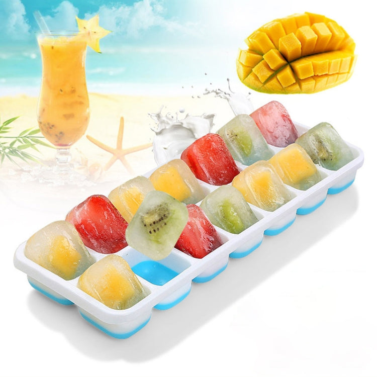 14 Grid Silicone Ice Grid Household Square Ice Grid Silicone Mold With Lid, 14 Grid(Green), 14 Grid(Blue), 14 Grid(Pink), 14 Grid(Yellow)