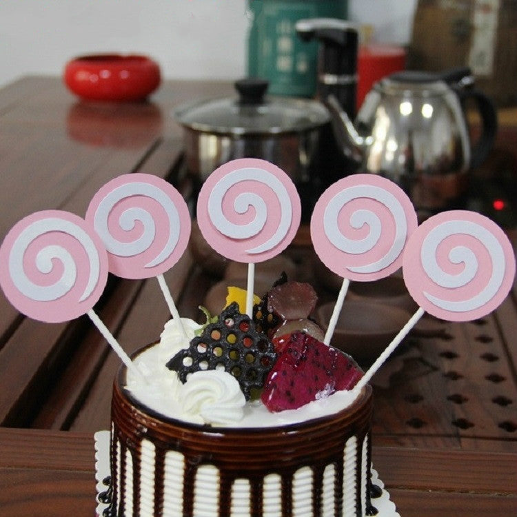2 Pack Lollipop Cake Insert Ice Cream Dessert Table Decoration