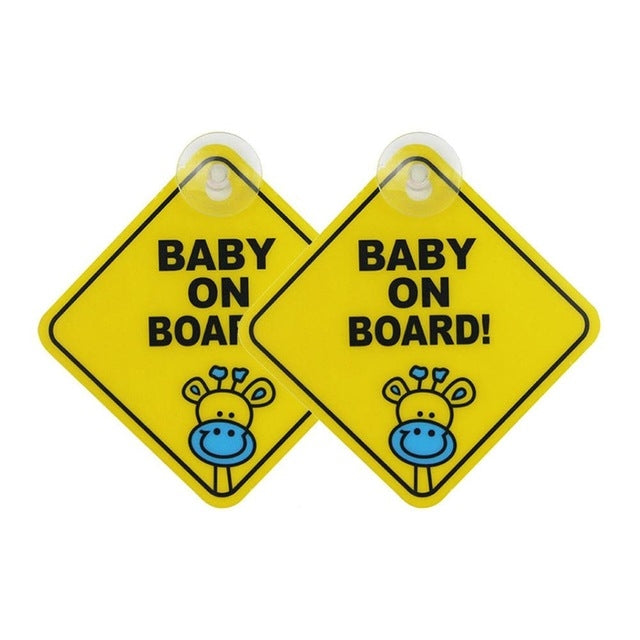 20 PCS Car Sticker BABY ON BOARD Warning Safty Sign Vinyl Decal, Style 1, Style 2