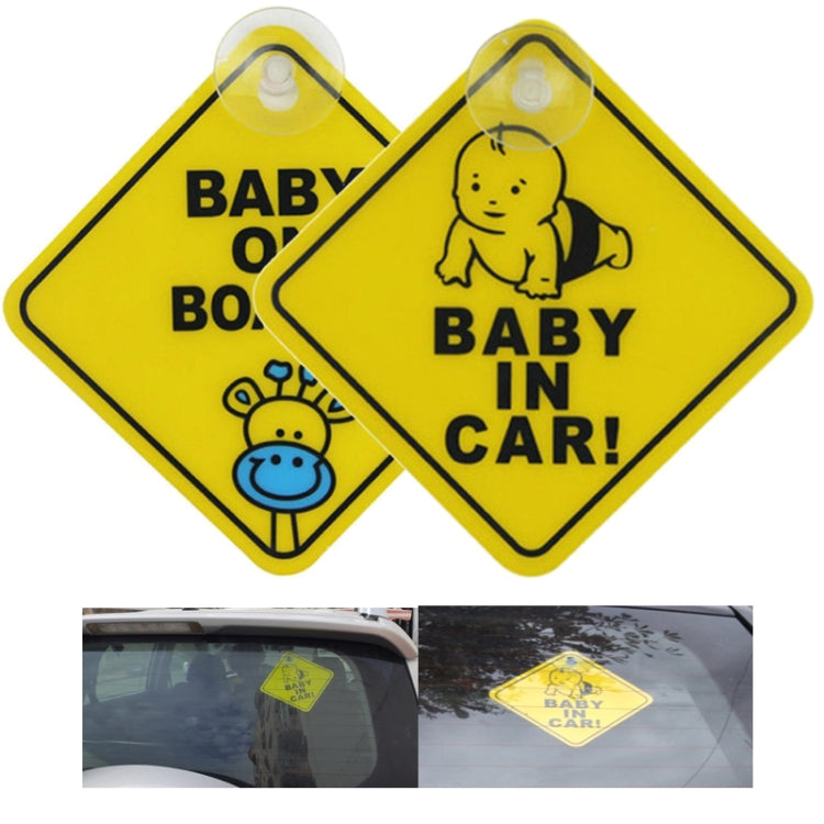20 PCS Car Sticker BABY ON BOARD Warning Safty Sign Vinyl Decal, Style 1, Style 2