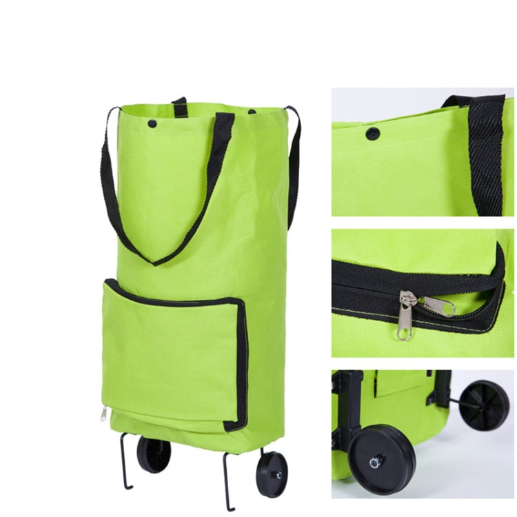 Reusable Folding Portable Shopping Bags Buy Vegetables Bag High Capacity Shopping Food Organizer Trolley Bag Wheels Bag Handbag, Vegetables Bag