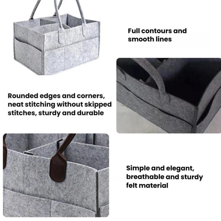 Mummy Bag Storage Multifunctional Maternity Handbags Organizer Stroller Accessories, 33x23x18cm Beige