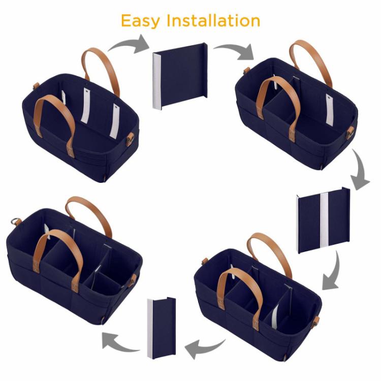 Mummy Bag Storage Multifunctional Maternity Handbags Organizer Stroller Accessories, 33x23x18cm Beige