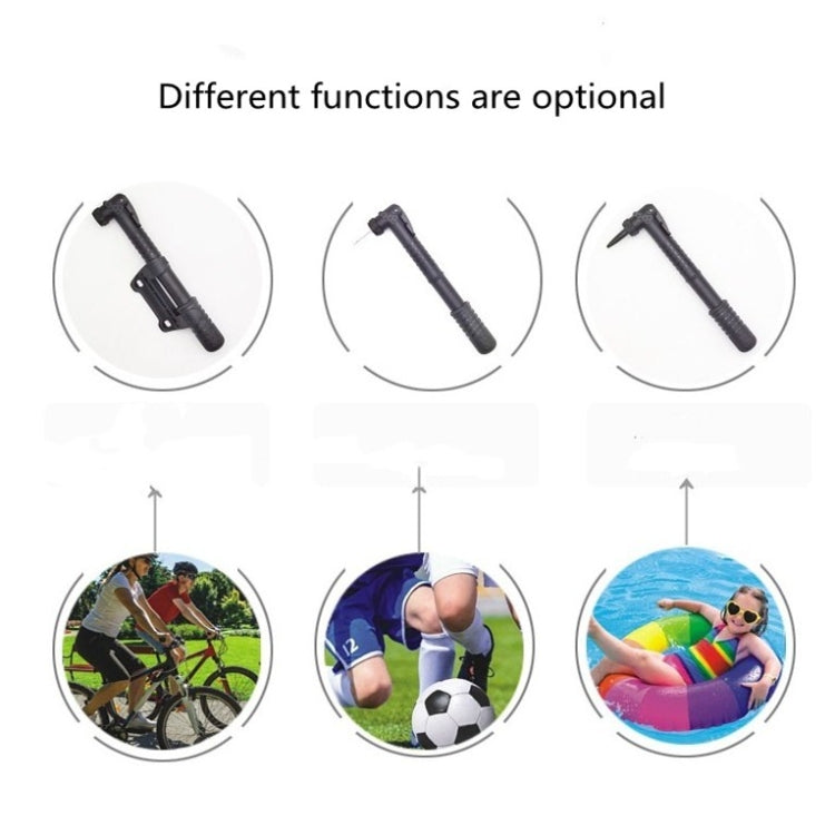 Dead Fly Riding Portable Air Pump Basketball Mini Pump, Style:With Clip, Only Pump, With Clip, With Gas Needle, With Gas Nozzle