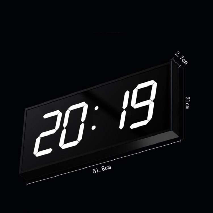 LED Large Screen Digital Electronic Clock Remote Control Double-sided Wall Clock