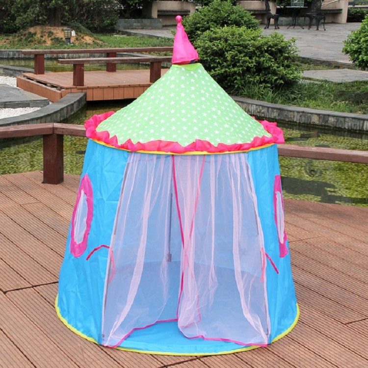 Children Toy House Yurt Folding Game Tent, 120x110x110cm Pink, 120x110x110cm Blue