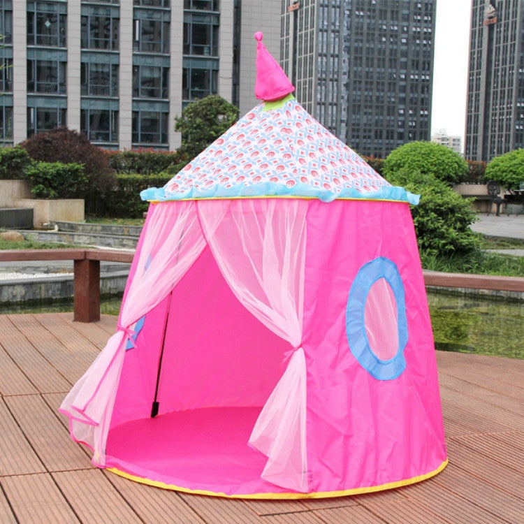 Children Toy House Yurt Folding Game Tent, 120x110x110cm Pink, 120x110x110cm Blue