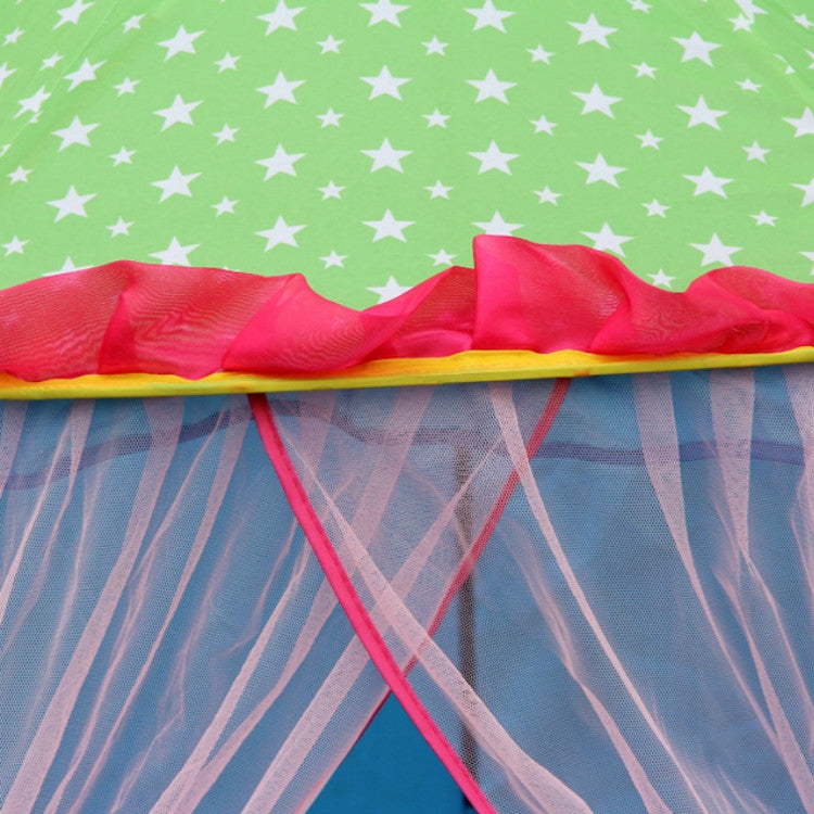 Children Toy House Yurt Folding Game Tent, 120x110x110cm Pink, 120x110x110cm Blue