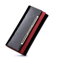 Cowhide Leather Wallet Luxury Design Ladies Party Clutch Patent Leather Purses Long Card Holder