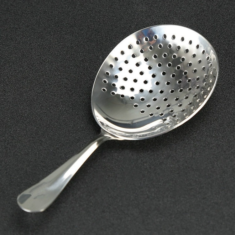 Stainless Steel Ice Filter Spoon Bartending Equipment, Silver Without Holes, Silver With Holes, Black With Holes, Tyrant Gold Without Holes