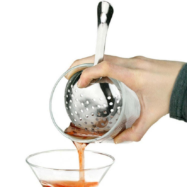 Stainless Steel Ice Filter Spoon Bartending Equipment, Silver Without Holes, Silver With Holes, Black With Holes, Tyrant Gold Without Holes