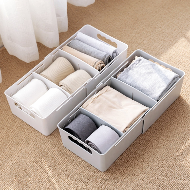 Retractable And Adjustable Three Pane Socks Storage Box