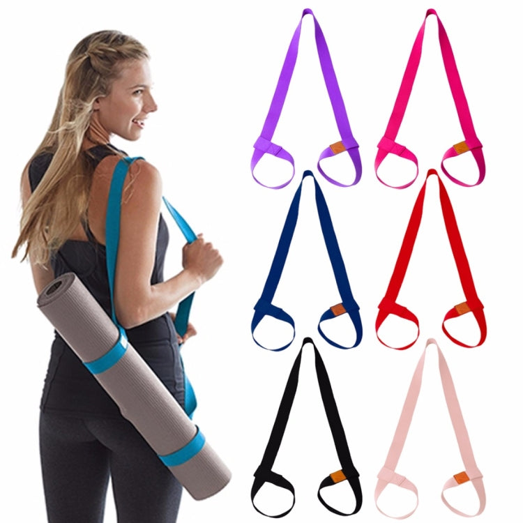 Cotton Rope Yoga Mat Strap Multifunctional Strapping Strap, Black, Orange, Deep Purple, Sky Blue, Navy, Dark Gray, Light Gray, Pink, Rose Red, Scarlet, Light Purple, Black and White, Blue and White, Gray and White, Army Green
