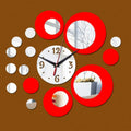 3D Stereo Decorative Clock Acrylic Digital Mirror Wall Sticker Wall Clock