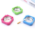 10 PCS Creative Plastic Metal Ashtray With Random Color Delivery, Metal Ashtray