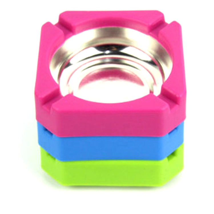 10 PCS Creative Plastic Metal Ashtray With Random Color Delivery, Metal Ashtray