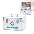 Emergency Aluminum Medicine Cabinet for Household Aluminum Alloy Medicine Box Enterprise, 12 inch Mdeium, 16 inch Extra Large