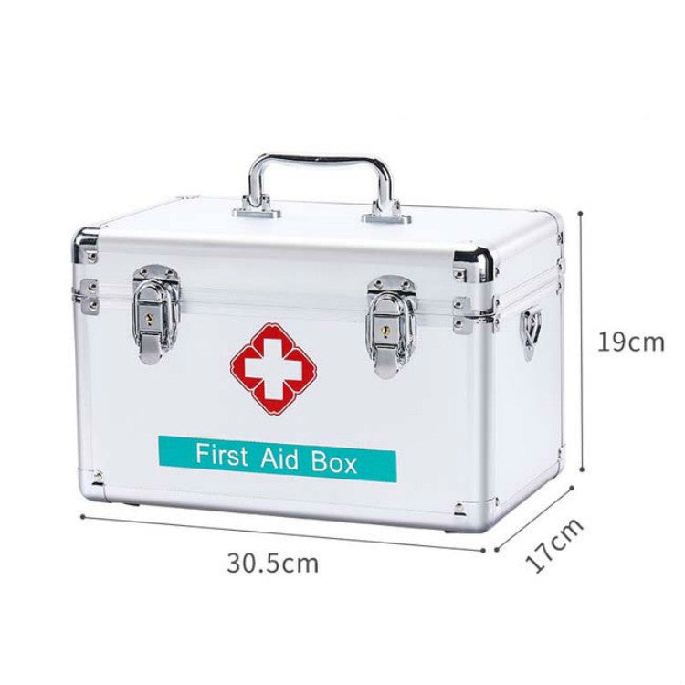 Emergency Aluminum Medicine Cabinet for Household Aluminum Alloy Medicine Box Enterprise, 12 inch Mdeium, 16 inch Extra Large