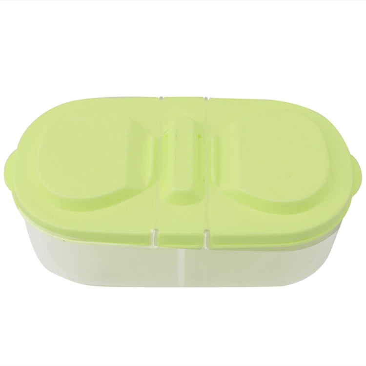 Fresh Fruit Snacks Storage Double Cell Clamshell Crisper Plastic Food Box, Plastic Food Box