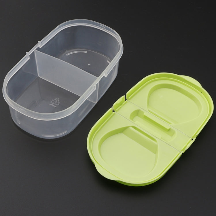 Fresh Fruit Snacks Storage Double Cell Clamshell Crisper Plastic Food Box, Plastic Food Box
