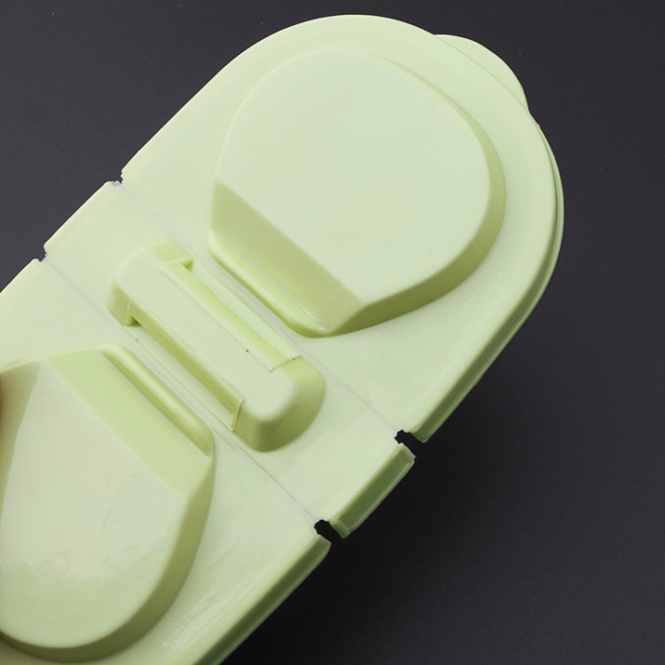 Fresh Fruit Snacks Storage Double Cell Clamshell Crisper Plastic Food Box, Plastic Food Box