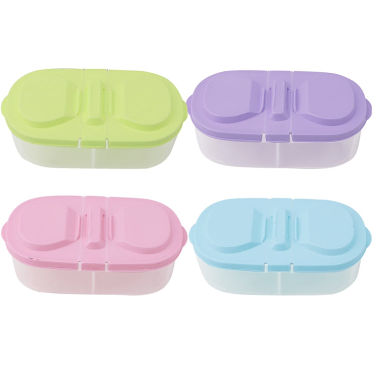 Fresh Fruit Snacks Storage Double Cell Clamshell Crisper Plastic Food Box, Plastic Food Box