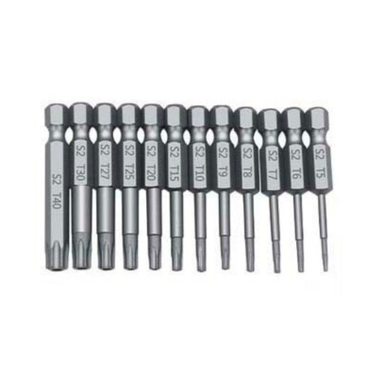 Plum Blossom Hollow Bit Multifunctional Peeling Bit Set, 12 PCS 50mm, 11 PCS 75mm, 11 PCS 100mm