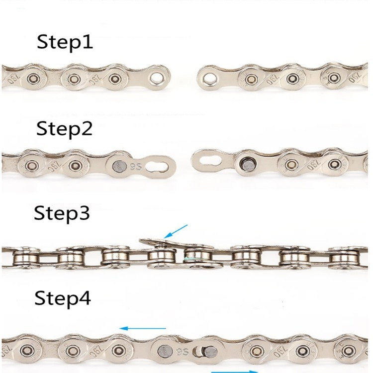 3 Pairs Bicycle Chain Magic Buckle Chain Joint, 8 Speed, 9 Speed, 10 Speed, KM- 8 Speed, KM- 9 Speed, KM- 10 Speed