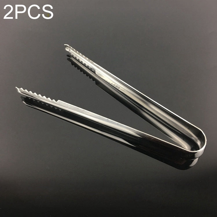 Stainless Steel Light Body Small Sugar Clip Cube Sugar Clip Thickened Ice Clip, Specification:9 Inches Black Handle, Stainless Steel 5 Inches, Stainless Steel 7 Inches, Stainless Steel 9 Inches, 6 Inches Black Handle, 7 Inches Black Handle             ...