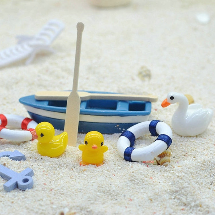 2 PCS Mini Lifebuoy Beach Seaside Model Material