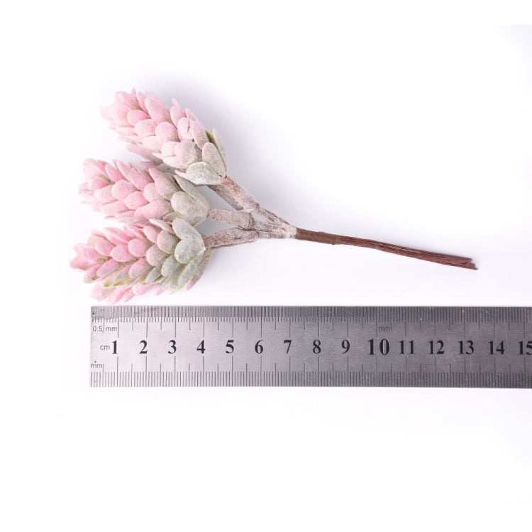 2 Bunches Artificial Flowers Plant Pine Cone Bouquet for Wedding Christmas Decoration
