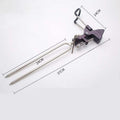 Stainless Steel Fishing Bracket Throwing Rod Sea Rod Hand Rod Fishing Rod Bracket, B Gray, A Purple