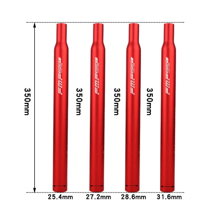 FMFXTR Aluminum Alloy Mountain Bike Extended Seat Post, 25.4x350mm (Red), 25.4x350mm (Blue), 25.4x350mm (Silver), 25.4x350mm (Black), 27.2x350mm (Black), 27.2x350mm (Red), 27.2x350mm (Blue), 27.2x350mm (Silver), 28.6x350mm (Black), 28.6x350mm (Red)    ...
