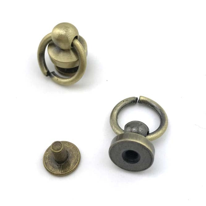 10 PCS Pure Copper Belt Ring Handle Luggage Accessories